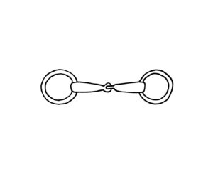 Drawing of a snaffle bit on a white background - HQ Pony Magazine